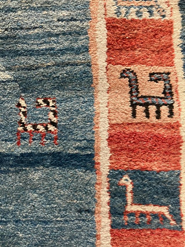 Alfombra Persa Gabbeh Original de Lana