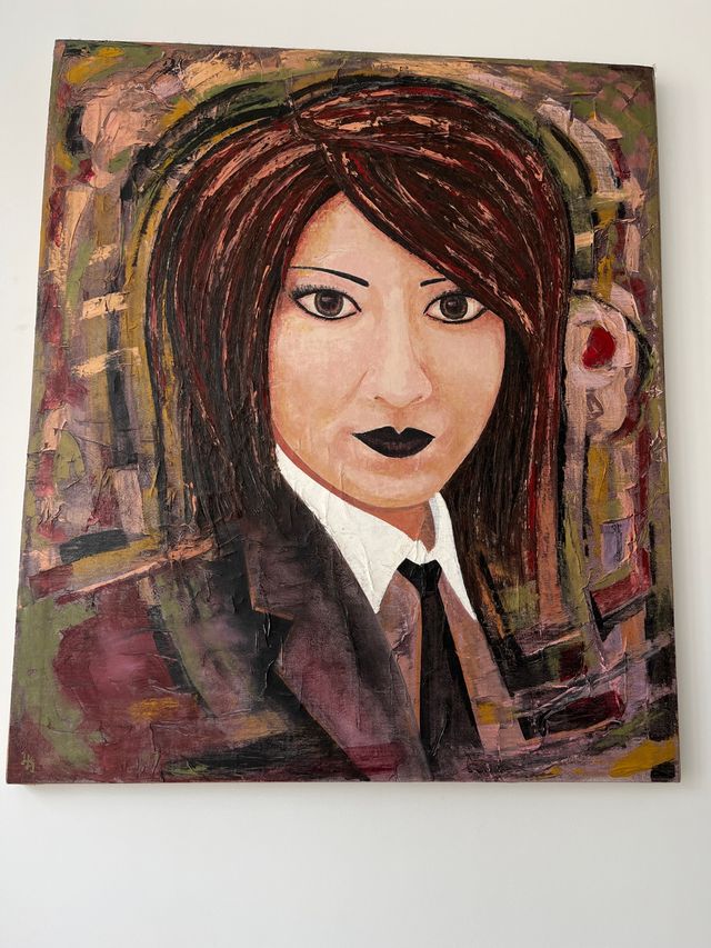 Cuadro acrílico  multicolor J.Luis Garcia