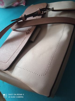 Bolso parfois marrón y beis