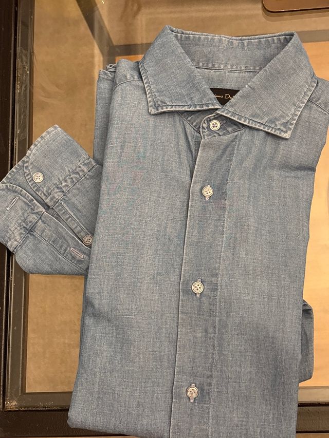 Camisa Massimo Dutti denim azul - M