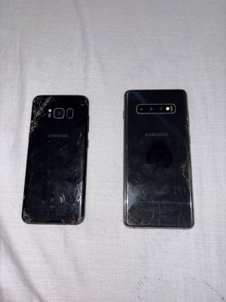 Samsung Galaxy S8 & S10 Plus - negros