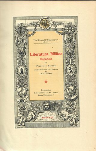 LITERATURA MILITAR ESPAÑOLA (1890)