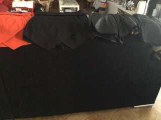 Shorts Falda Negro y Naranja - Talla M