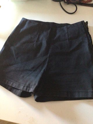 Shorts Falda Negro y Naranja - Talla M
