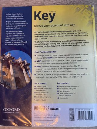 Key to Bachillerato 1. Student's Book. 2 Edition