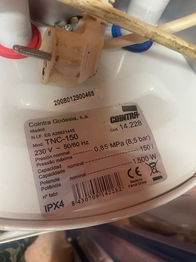 Termo eléctrico Cointra 150L