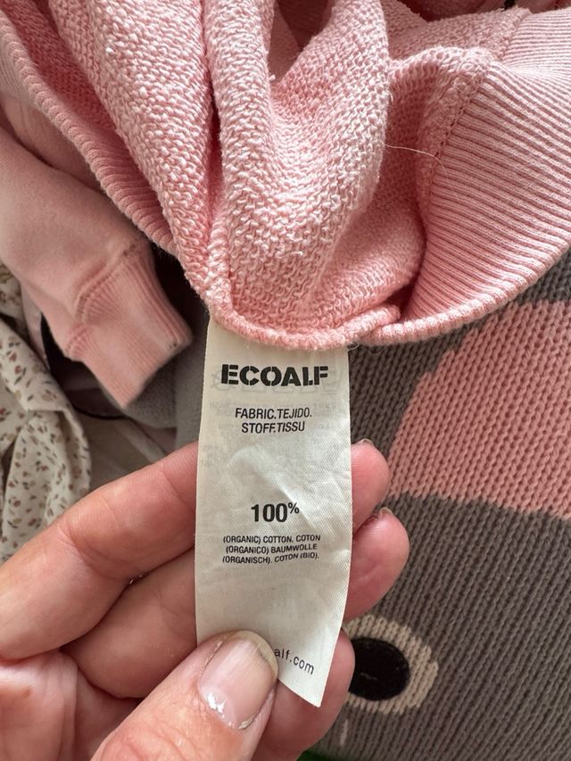 Sudadera rosa niña Ecoalf