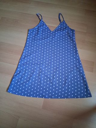 Vestido lunares azul - T-M