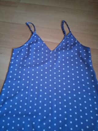 Vestido lunares azul - T-M
