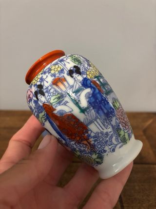2 Vasi Ceramica Dipinti a Mano