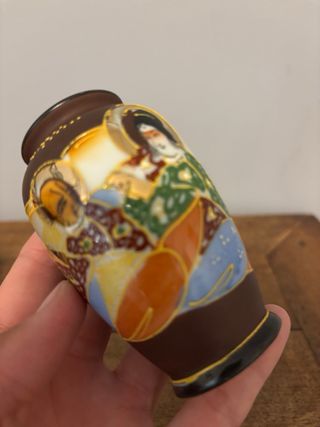 2 Vasi Ceramica Dipinti a Mano
