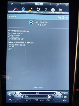 Pantalla Android Infiniti Q50 