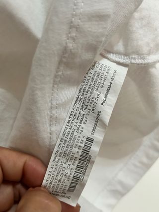 Top Zara bianco ricamato