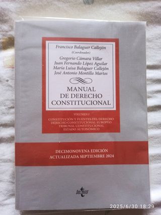 Manual Derecho Constitucional - 19ª Edición