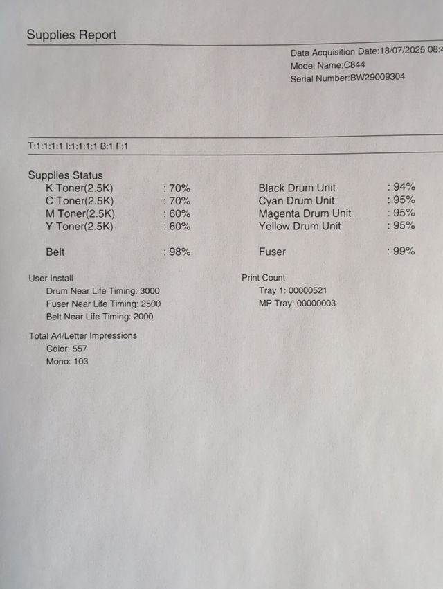 Impresora OKI C844dnw - Impresora láser color