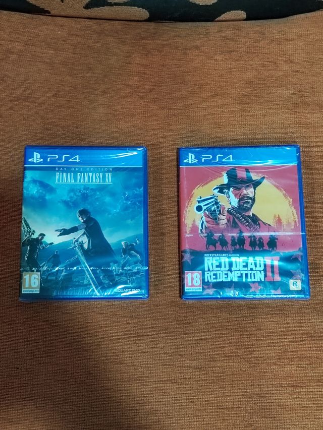 PS4  Red Dead Redemption 2 & Final fantasy xv