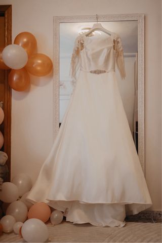 Vestido novia blanco - elegante
