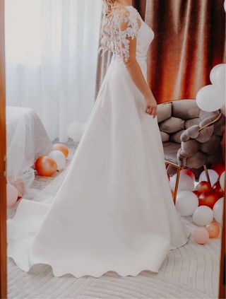 Vestido novia blanco - elegante