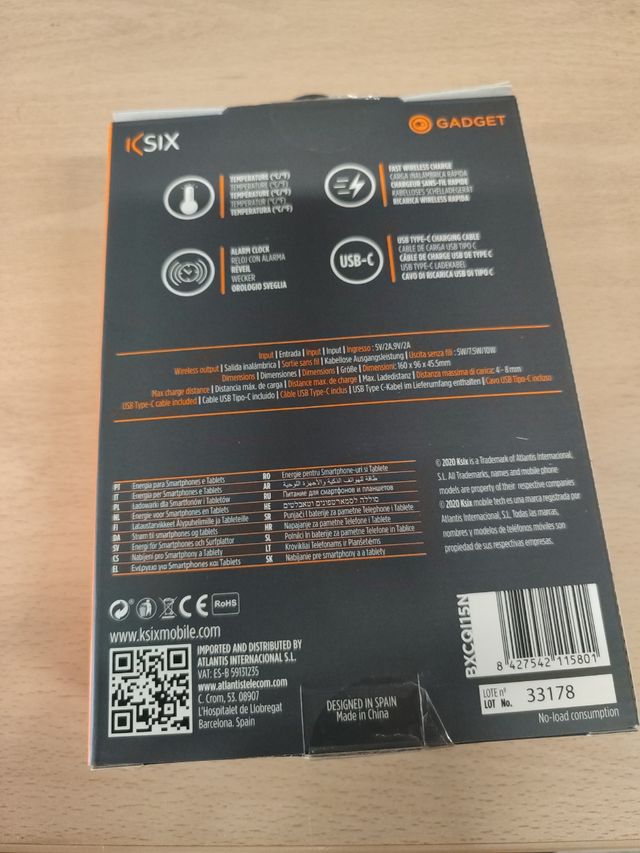 Reloj despertador inalámbrico