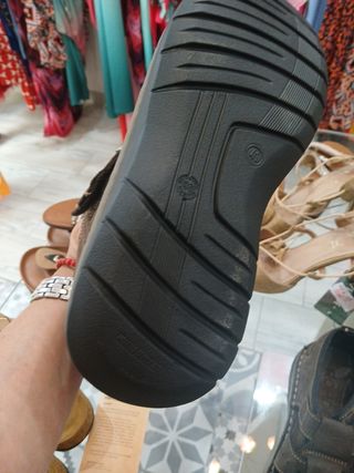 Sandalias Rohde Piel Marrón,  de caballero. Confor