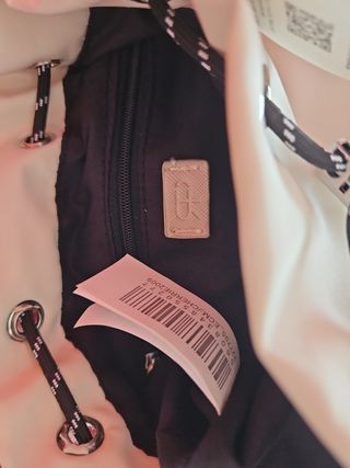 Bolso Parfues color crudo con Corea ajustable tela