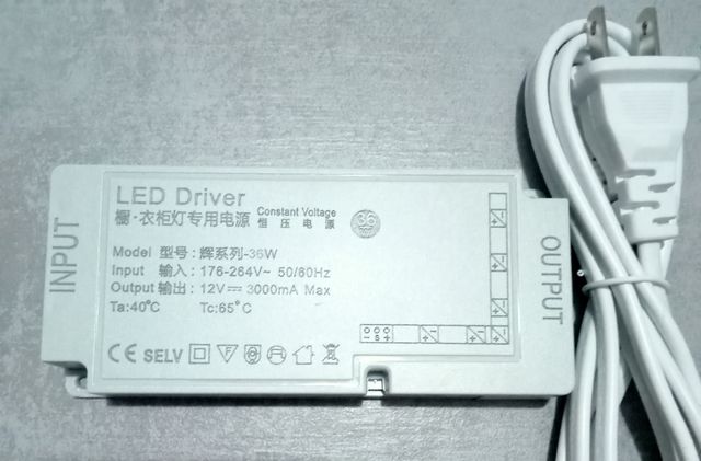 Controlador LED 36W - Fonte de Alimentação