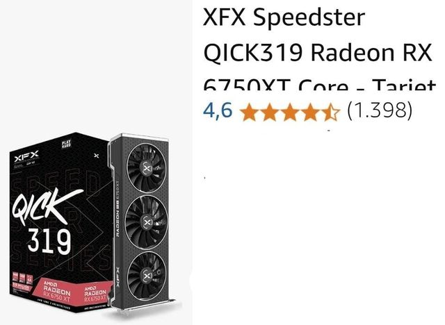 PC Gaming RX 6750XT + CPU Ryzen 5500+32GB RAM.