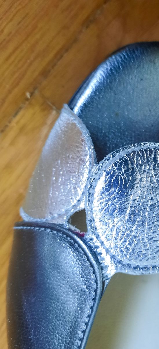 Sandalias piel plata -talla 38