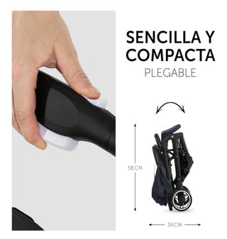 hauck Travel N Care Silla de Paseo Ligera Azul