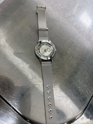 Reloj mujer plateado metalico - nuevo