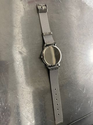 Reloj mujer plateado metalico - nuevo