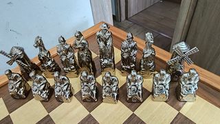 Scacchi Don Chisciotte oro- set completo