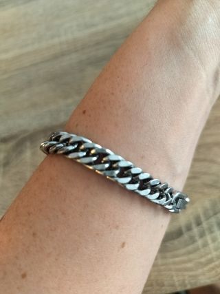 Pulsera plata - Cadena gruesa