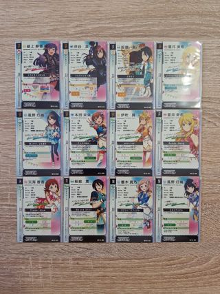 12 cartas Idolmaster especiales
