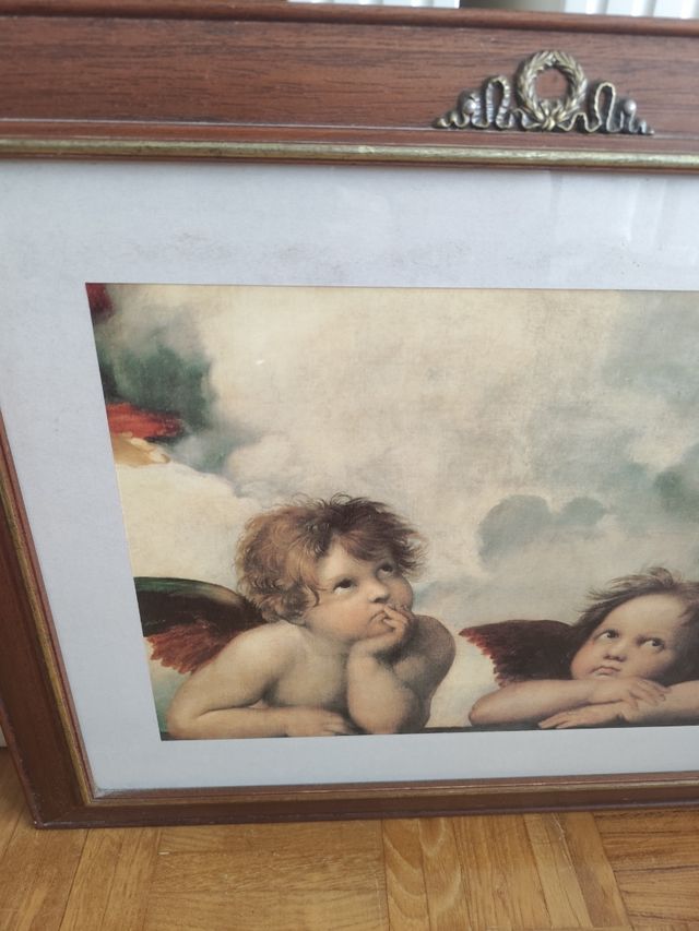 Cuadro Ángeles enmarcado