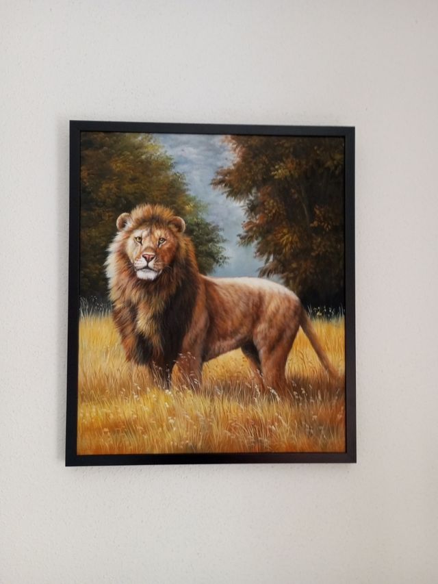 2 Cuadros Animales: Caballo y León