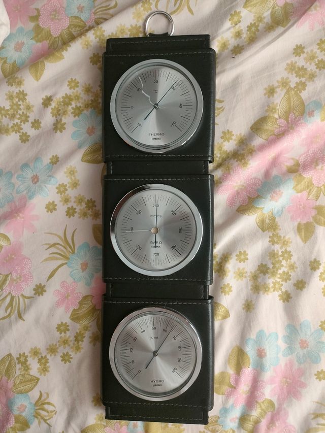 Estación meteorológica vintage vertical