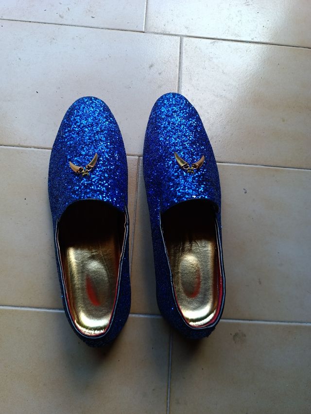 Scarpe blu paillettes - Eleganti