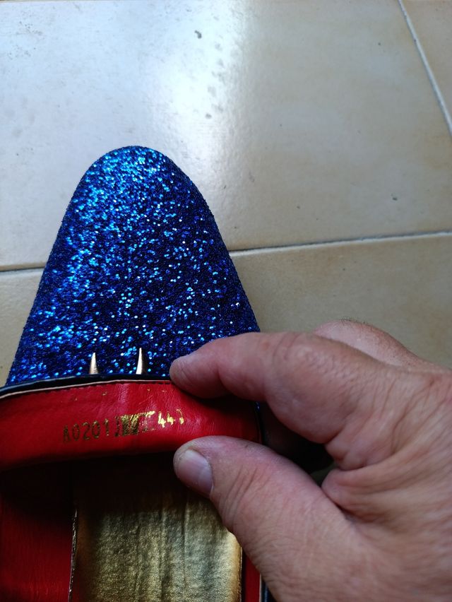 Scarpe blu paillettes - Eleganti
