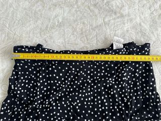 Mini Falda Zara negra - lunares