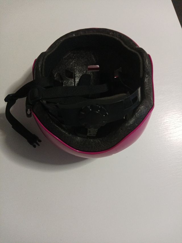 Casco Oxelo rosa niña