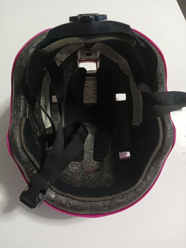 Casco Oxelo rosa niña