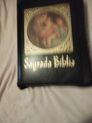 La Sagrada Bliblia con láminas de oro