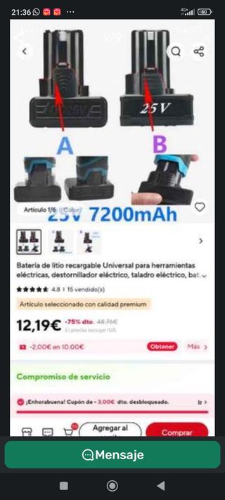 Atornillador inalámbrico 25V