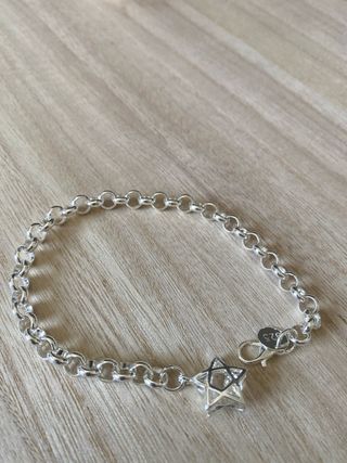 Pulsera plata - Estrella David