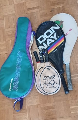 2 Raquetas Tenis + 3 Palas Playa