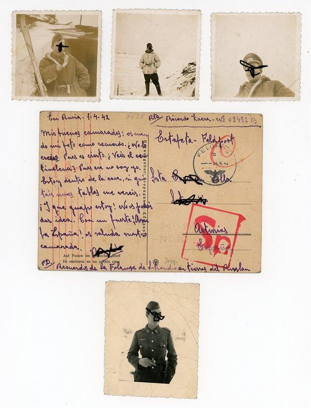 Fotos División Azul. Rusia. Asturias. 1942.