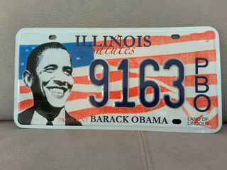 Targa Illinois Obama - PBO
