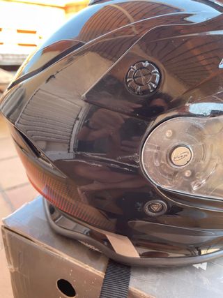 Casco moto Just1 J34 Dual negro/rojo