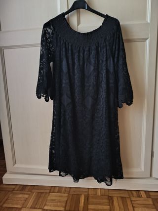 Vestito nero in pizzo - Tg Unica